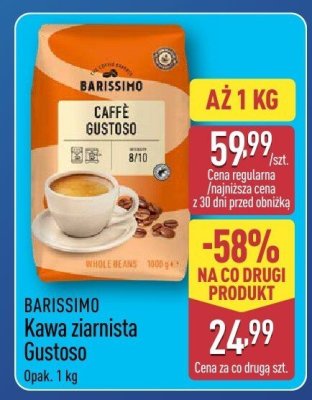 Kawa ziarnista Gustoso BARISSIMO promocja w Aldi