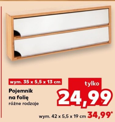 Pojemnik na folię różne rodzaje promocja w Kaufland