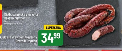 Kiełbasa drewnem wędzona Rzeźnik szymon poleca promocja
