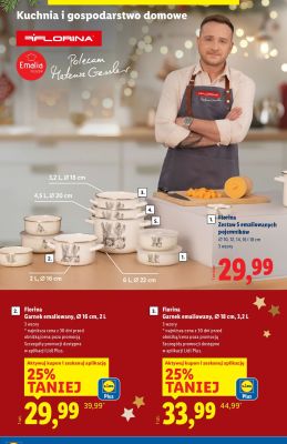 Garnek emaliowany Florina Ø 18 cm, 3,2 L promocja w Lidl