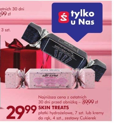 Zestaw kosmetyków SKIN TREATS płatki hydrożelowe 7 szt. lub kremy do rąk 4 szt., zestawy Cukierek promocja w Super-Pharm