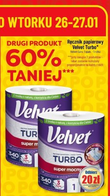 Ręcznik papierowy Velvet Turbo Velvet Care promocja w POLOmarket