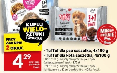 TufTuf dla kota saszetka, 4x100 g promocja w Twój Market