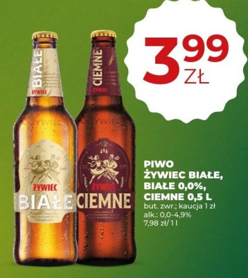 Piwo Żywiec Białe 0,0% 0,5 L promocja w Duży Ben