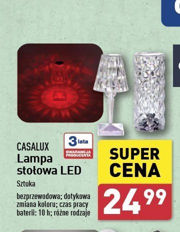 Lampa stołowa led Casalux promocja