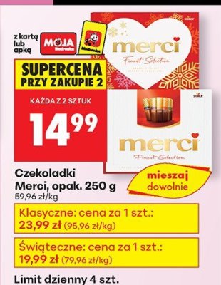 Czekoladki Merci opak. 250 g promocja w Biedronka