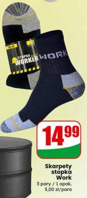 Skarpety stopka Work promocja w Dino