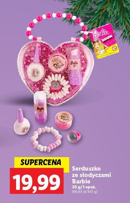 Serduszko ze słodyczami barbie promocja