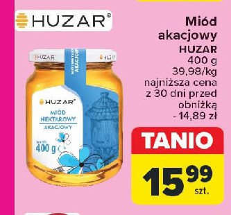 Miód akacjowy Huzar promocja