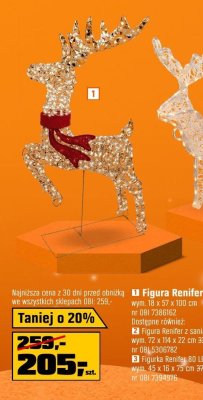 Figura Renifer micro LED OBI promocja w OBI
