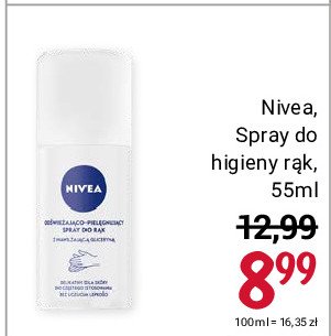 Spray do higieny rąk Nivea promocja