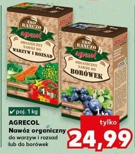 Nawóz organiczny do warzyw i rozsad Agrecol promocja w Kaufland