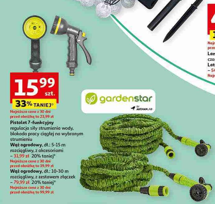 Wąż ogrodowy rozciągliwy 5-15 m Garden star promocja