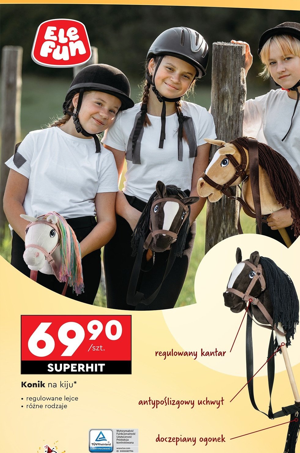 Konik na kiju Elefun promocja w Biedronka