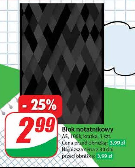 Notatnik szkolny a5/100 kratka promocja