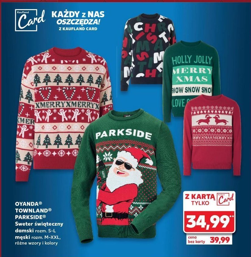 Sweter świąteczny damski s-xl Oyanda promocja