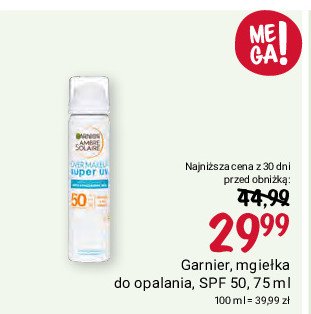 Mgiełka do opalania spf 50 Garnier ambre solaire promocja