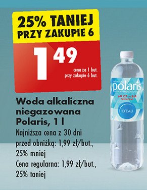 Woda alkaliczna Polaris id'eau promocja