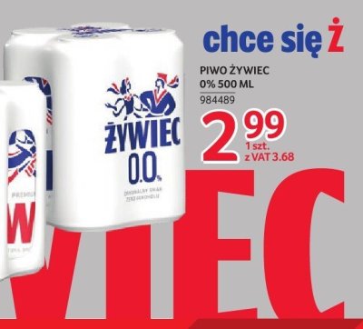 Piwo Żywiec 0% 500 ml promocja w Selgros
