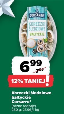 Koreczki śledziowe bałtyckie (różne rodzaje) promocja w Netto