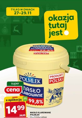 Masło klarowane POLMLEK 99,8% promocja w Stokrotka