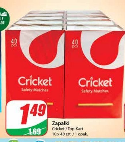Zapałki Cricket promocja