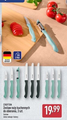 CROFTON Zestaw noży kuchennych do obierania, 3 szt. promocja w Aldi