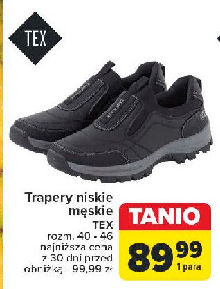 Trapery męskie 40-46 Tex promocja