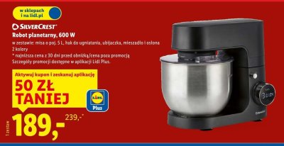 Robot planetarny SilverCrest 600 W promocja w Lidl