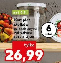 Komplet słoików z zakrętkami 500 ml promocja