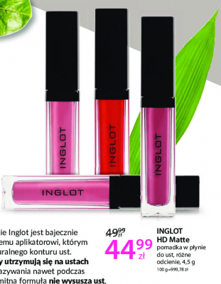 Pomadka w p艂ynie nr 107 Nglot diamond lip tint Inglot promocja