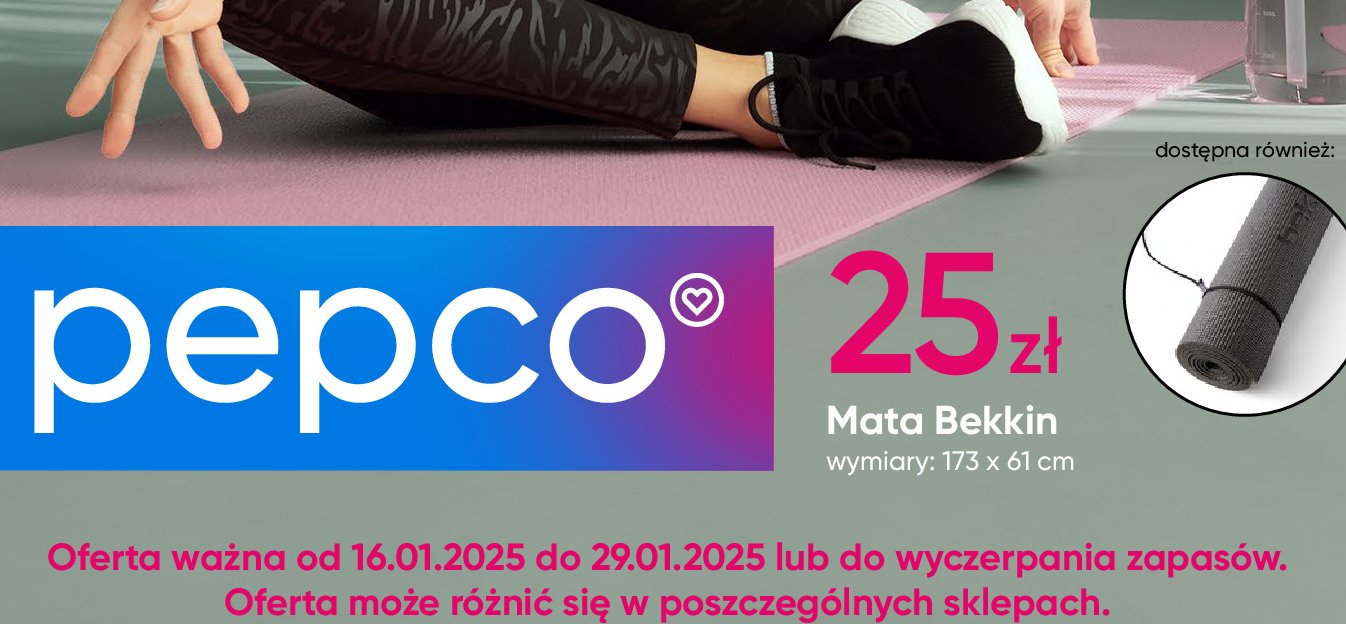 Mata 173 x 61 cm Bekkin promocja w Pepco