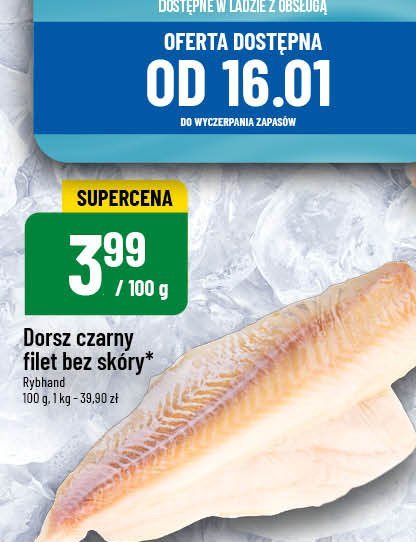 Dorsz czarny filet bez skóry promocja w POLOmarket