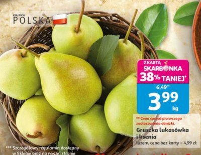 Gruszka Lukasówka i ksenia promocja w Auchan