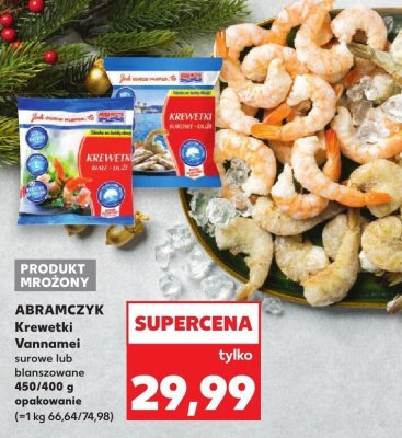 Krewetki Vannamei surowe promocja w Kaufland