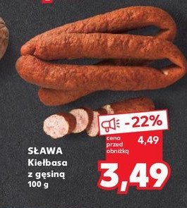 Kiełbasa z gęsiną Sława promocja