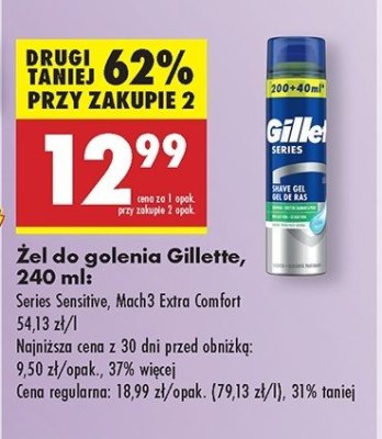 呕el do golenia sensitive Gillette series promocja