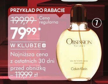 Woda toaletowa CALVIN KLEIN OBSESSION męska promocja w Super-Pharm