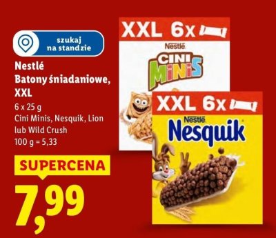 Batony śniadaniowe Cini Minis promocja w Lidl