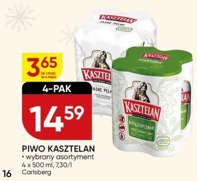 Piwo Kasztelan wybrany asortyment 4-pak promocja w Chata Polska