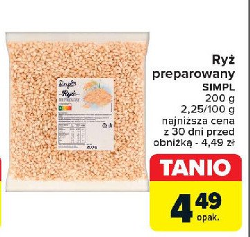 Ryż preparowany Simpl promocja