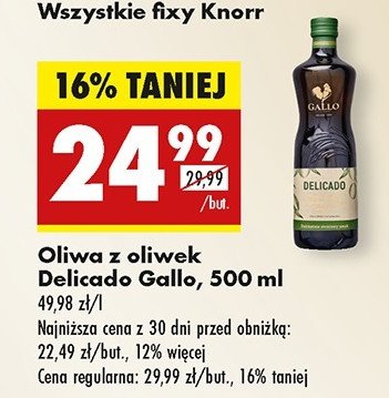 Oliwa delicado Gallo promocja