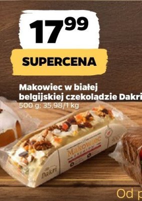 Makowiec w białej belgijskiej czekoladzie promocja w Netto