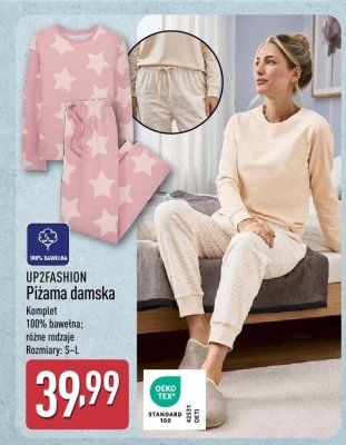 Piżama damska UP2FASHION promocja w Aldi