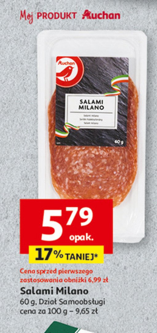 Salami milano Auchan promocja