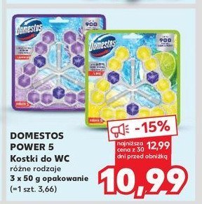 Kostka do wc lavender Domestos power5 promocja