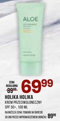Krem przeciwsłoneczny HOLIKA HOLIKA ALOE SOOTHING ESSENCE SPF 50+ promocja w Drogerie Natura