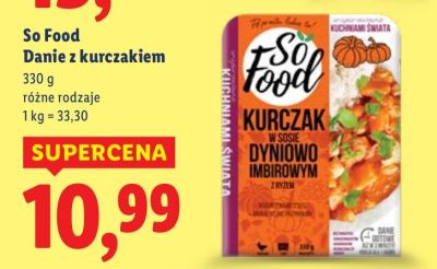 Kurczak Dyniowo Imbirowy z ryżem promocja w Lidl