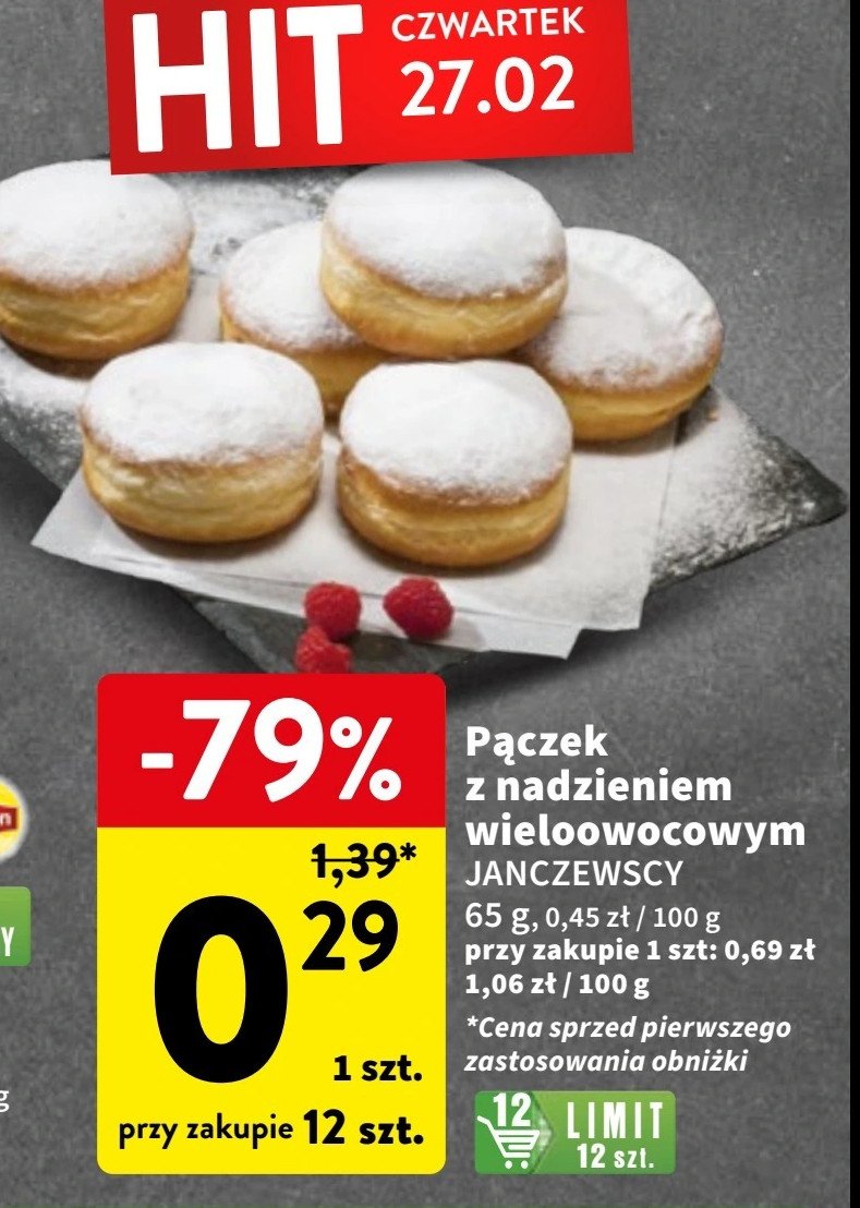 Pączek z nadzieniem wieloowocowym Janczewscy promocja