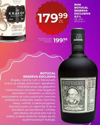 Rum Botucal Reserva Exclusiva 0,7 L promocja w Duży Ben